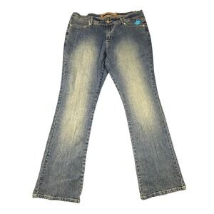 VTG Apple Bottoms Vintage Flare Jeans Blue Apple Logo Embroidered 14W XVTG NWT